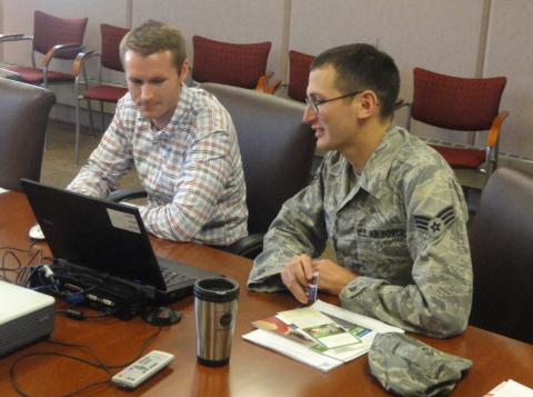 Poirier Volunteers to Help Air Force Guard Members with Financial Planning