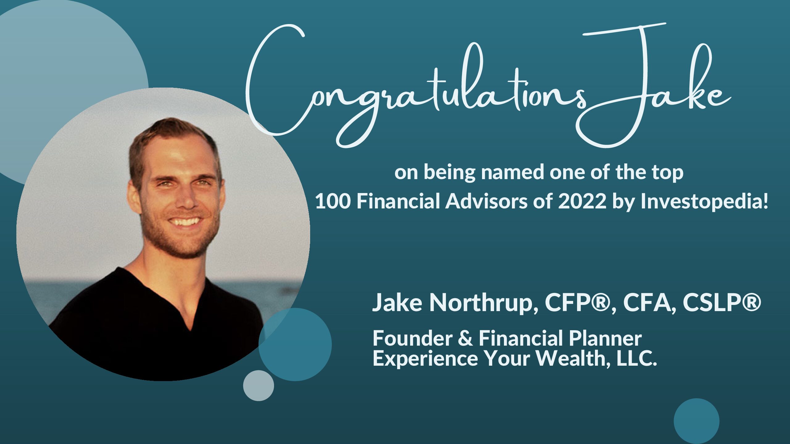 Congratulations Jake!