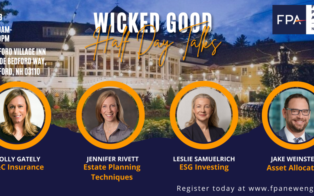 May 18: Wicked Good Half-Day Talks: Bedford, NH