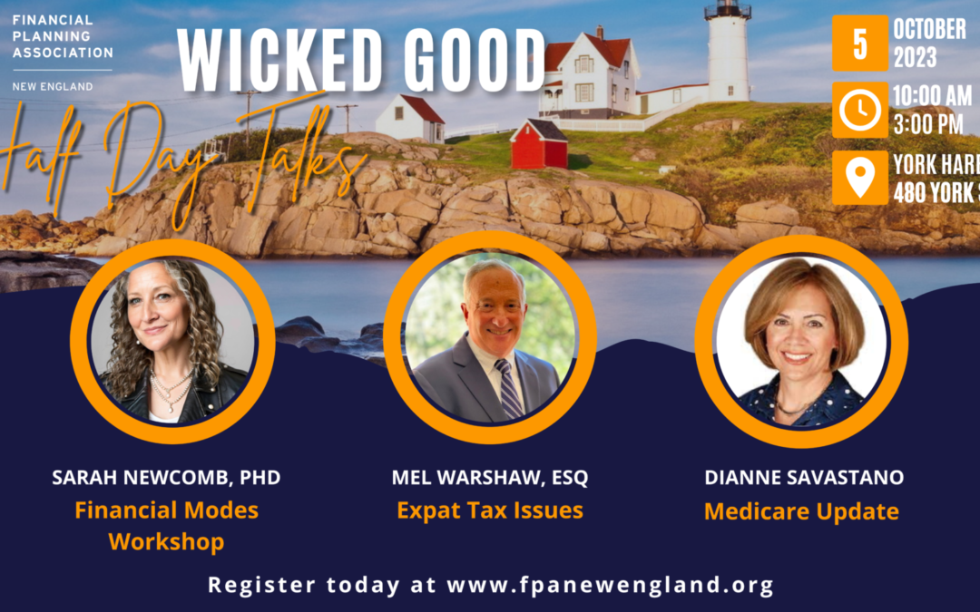 October 5: Wicked Good Half-Day Talks: York, ME