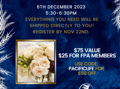 December 6: Virtual Winter White Floral Arranging Experience with Pacific Life Advisory